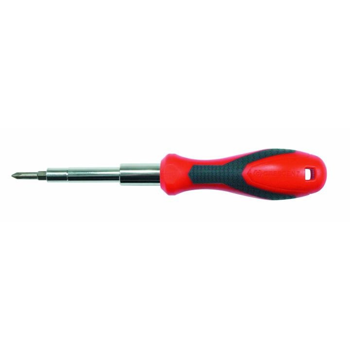 Dual Material Screwdriver - 7-in-1 Interchangeable Bit