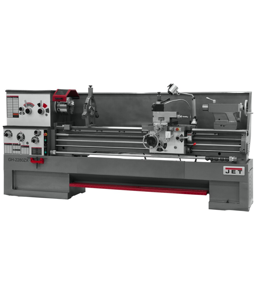 GH-2280ZX, 3-1/8" Spindle Bore Geared Head Lathe