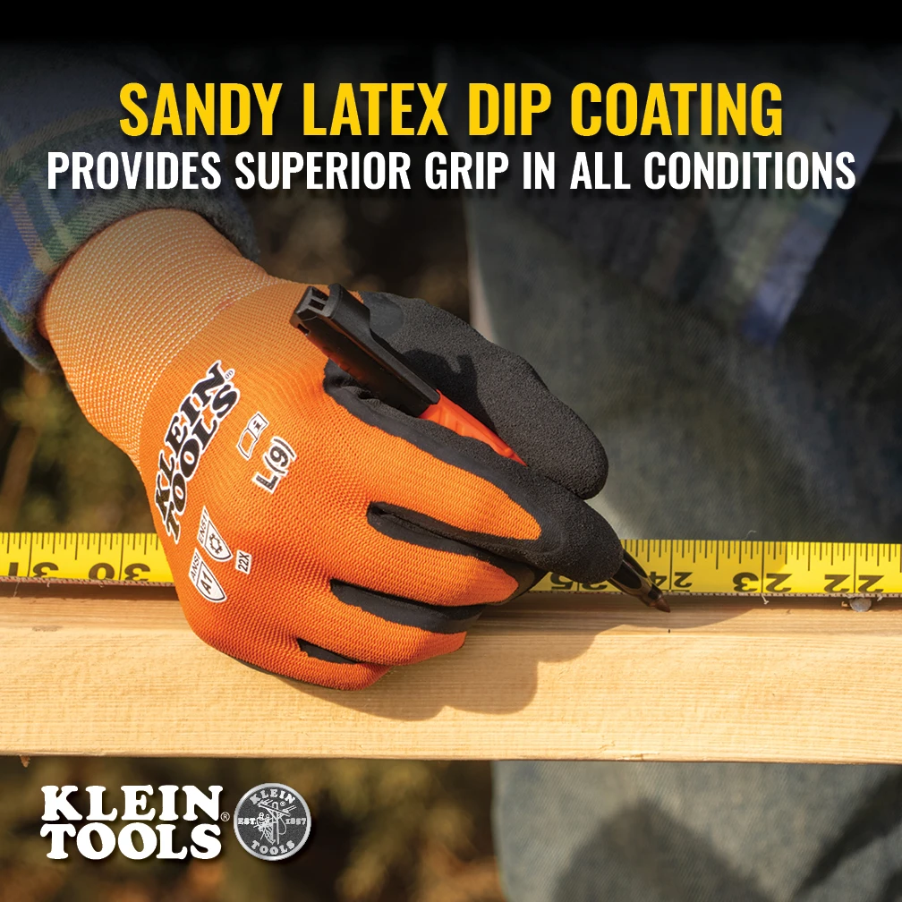 Winter Knit Dipped Gloves, Cut Level A1, Touchscreen, Medium