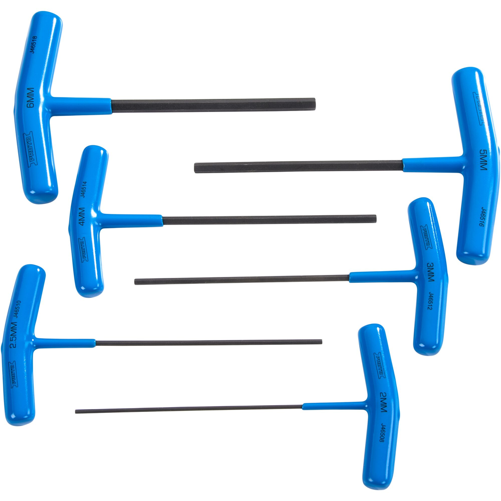 PROTO Set Hex Key T Handle 6 Pc