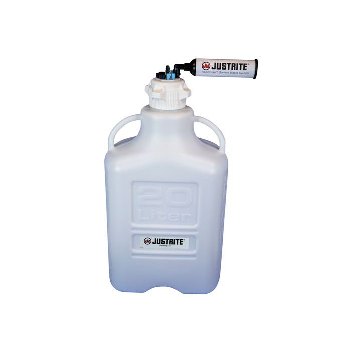 20 Liter HDPE Carboy with Filter Kit, VaporTrap™, 4 Ports 1/8" Tubing, 3 Ports 1/4" Tubing, 1 Port 1/4" or 3/8" Hose Barb, 83mm Cap - 12823