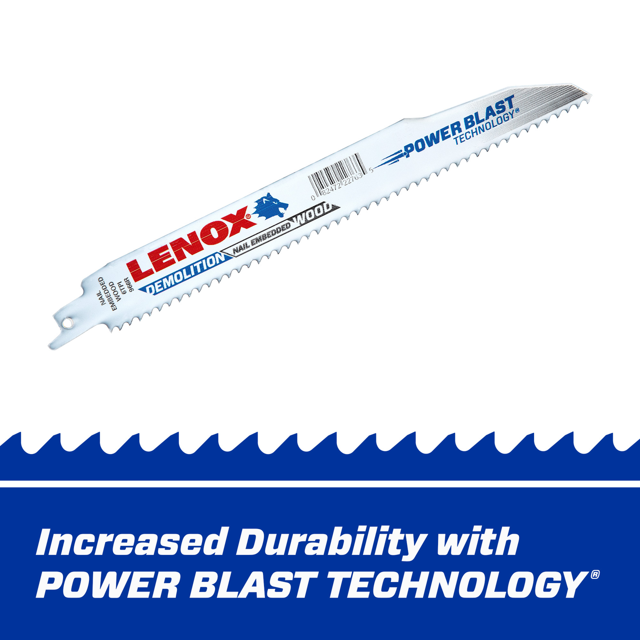 LENOX Demolition Reciprocating Saw Blade With Power Blast Technology, Bi-Metal, 9-Inch, 6 TPi, 50/Pk