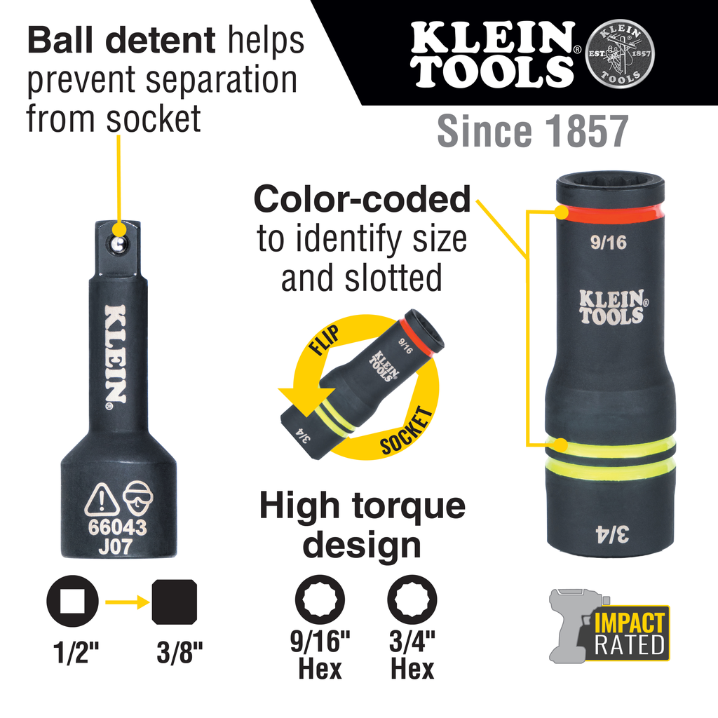 3-in-1 Flip Impact Socket