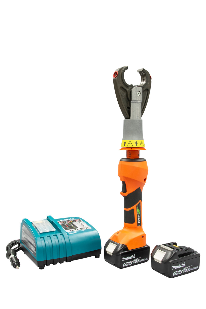 GREENLEE 6 Ton Insulated Crimper with CJ22 Head and 12V Battery