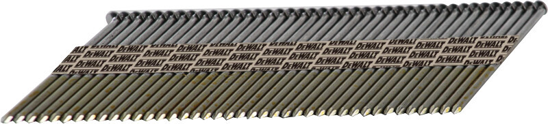 DEWALT Framing Nails, Paper Tape, 30-Degree, Smooth Shank, Bright Finish, Off-Set Round Head, 3 1/4-Inch X .120-Inch, 2500-Pack