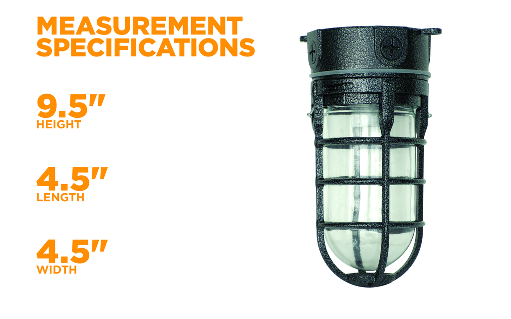 WOODS LIGHT, SECURITY WEATHER TIGHT INDUSTRIAL 12/BX (P/N L1706BLK)