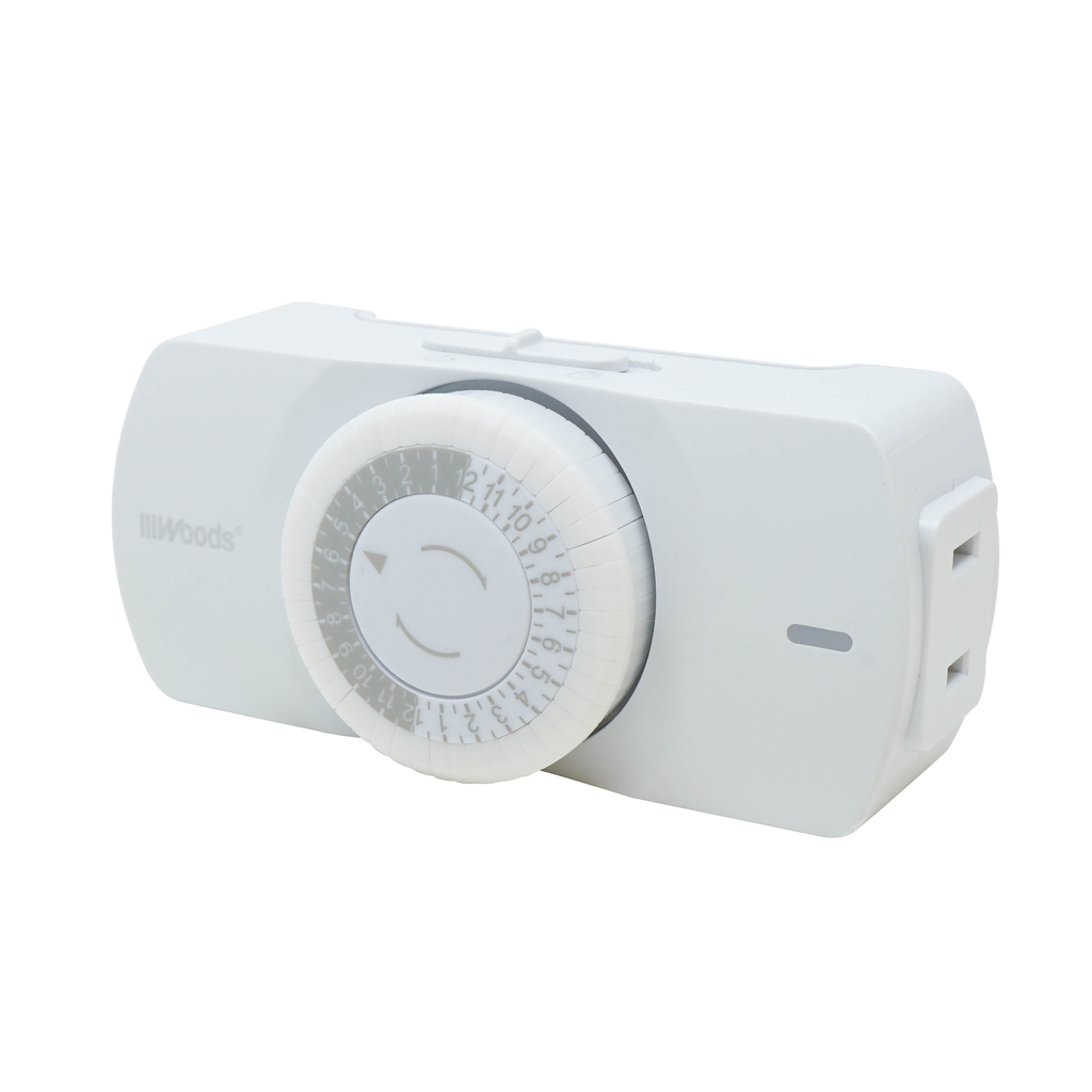Woods TIMER, INDOOR MECHANICAL, 1 POLARIZED OUTLET 6/BX