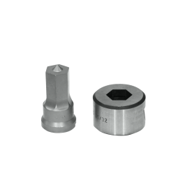 3/4IN HEX PUNCH & DIE SET WITH KEY-WAY, PDH3/4