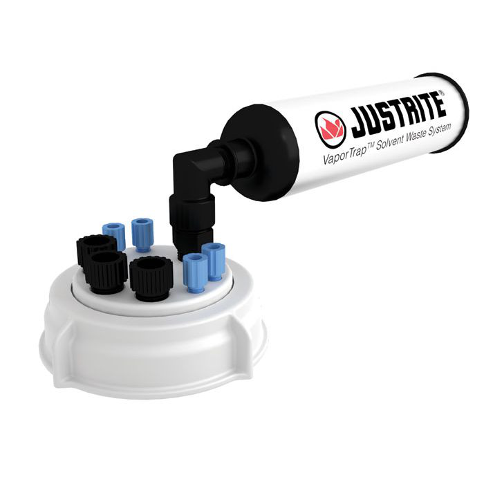 70mm VaporTrap UN/DOT Cap with Filter Kit, 4 Ports 1/8" OD Tubing, 3 Ports 1/4" OD Tubing - 12833