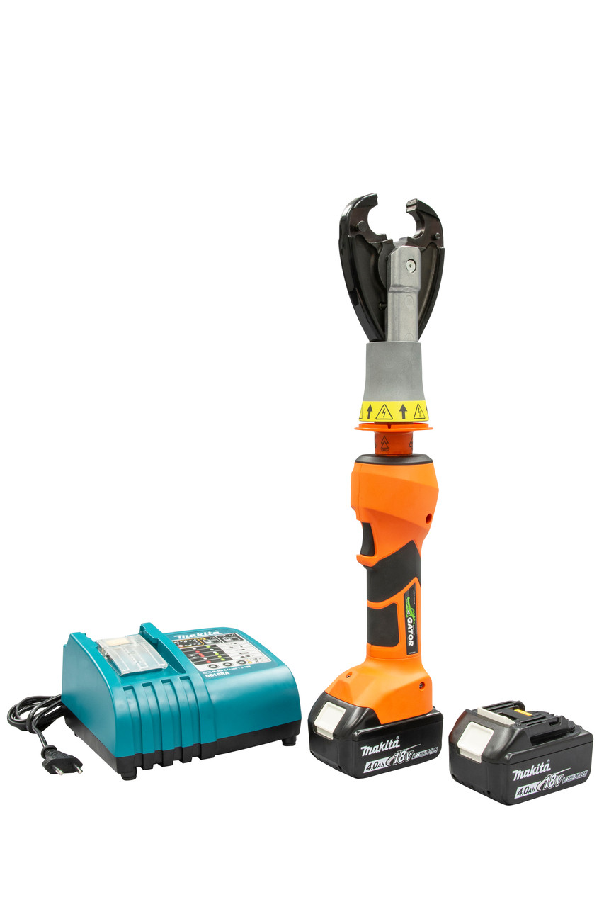 GREENLEE 6 Ton Insulated Crimper with CJDE Head and 230V Charger