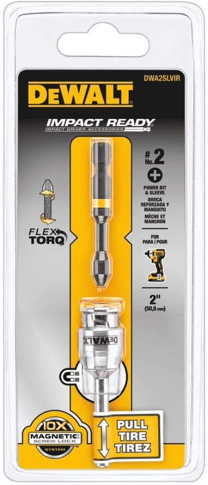 DEWALT FLEXTORQ IMPACT READY 2 in. Screwlock Sleeve (3 PK)