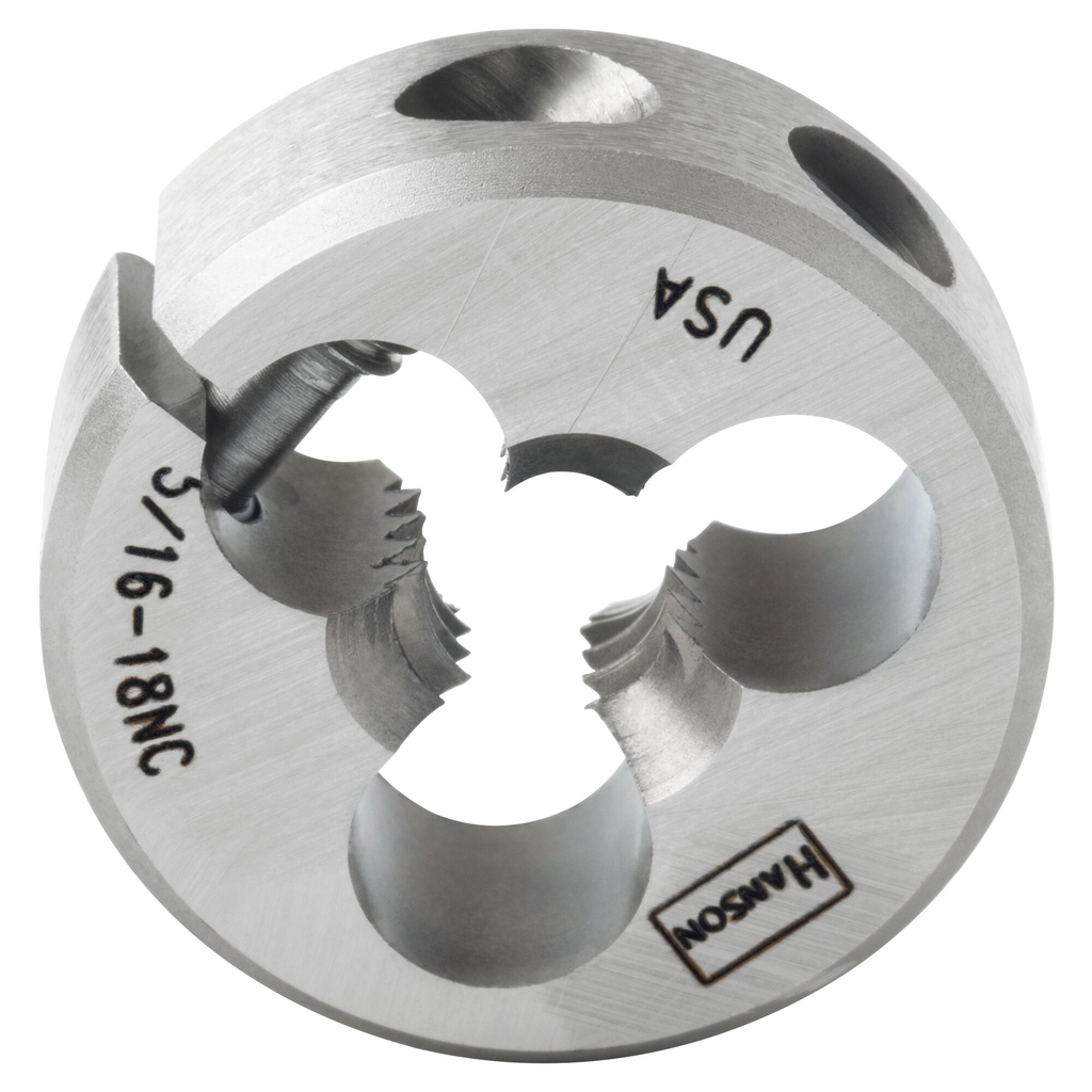 IRWIN DIE 5/16"-18NC 1" RD ADJ