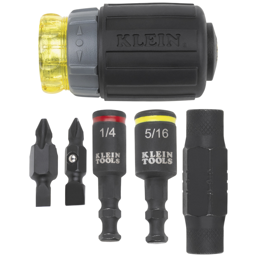 KNECT™ 7-in-1 Ratcheting Impact-Rated Stubby Screwdriver/Nut Driver