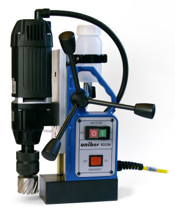 UNIBOR Up to 1-3/8x2 Holes, Integrated No Load Motor, Standard Arbor