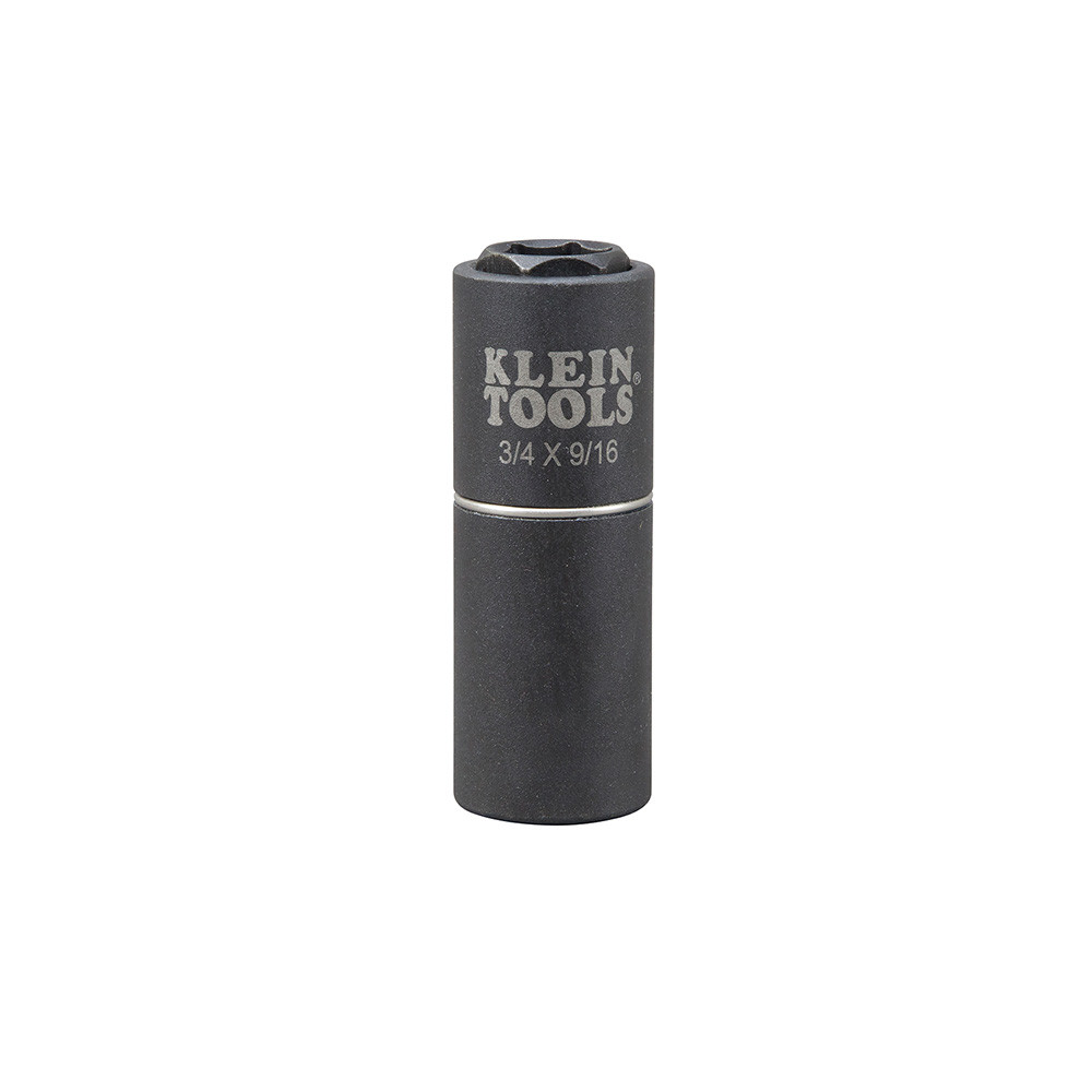 Klein 2-in-1 Impact Socket, 6-Point, 3/4" and  9/16"