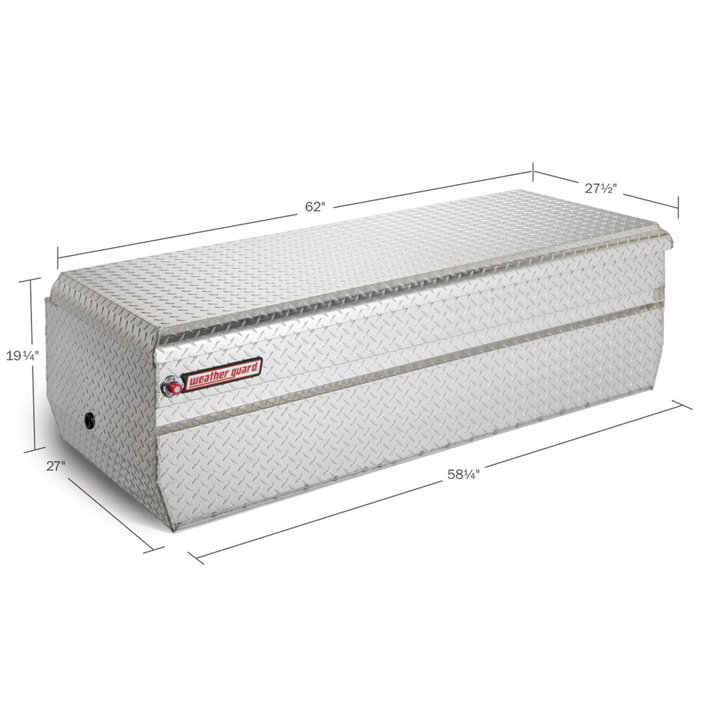 Weather Guard 62" Wide Chest - Alum, Clear Finish