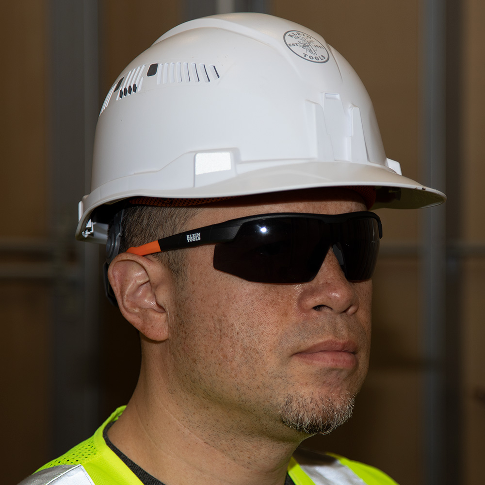 Klein Standard Safety Glasses, Gray Lens