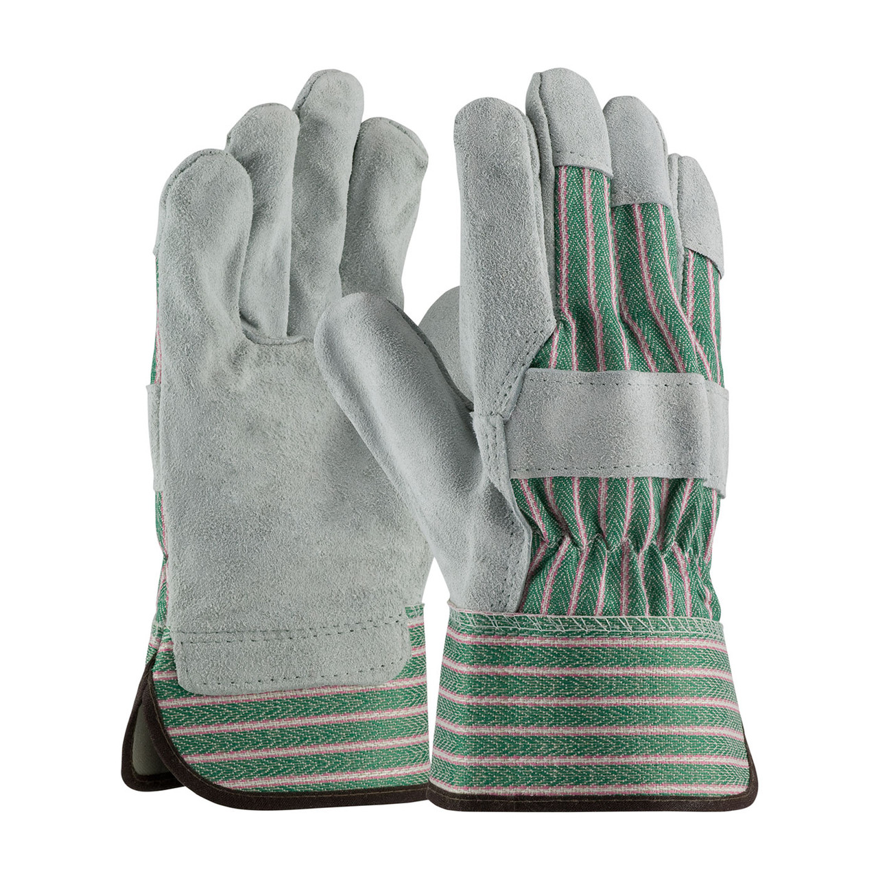 PIP® 84-6532  Leather Palm Gloves, Size XL, Green