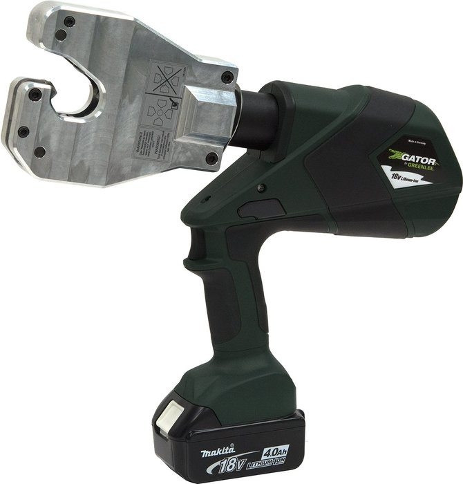 GREENLEE 6 Ton Crimper Quad, Li-Ion, Standard, 120V AC