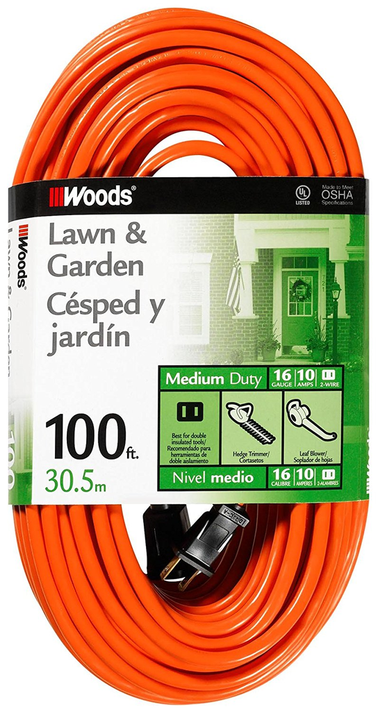 Woods CORD SET, 16/2 100' SJTW ORANGE