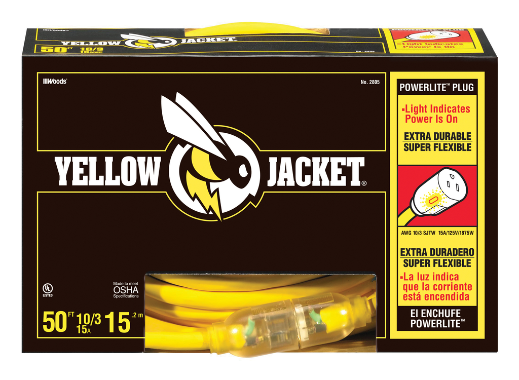 Yellow Jacket 10/3 50'SJTW YLJKT EXT CRD