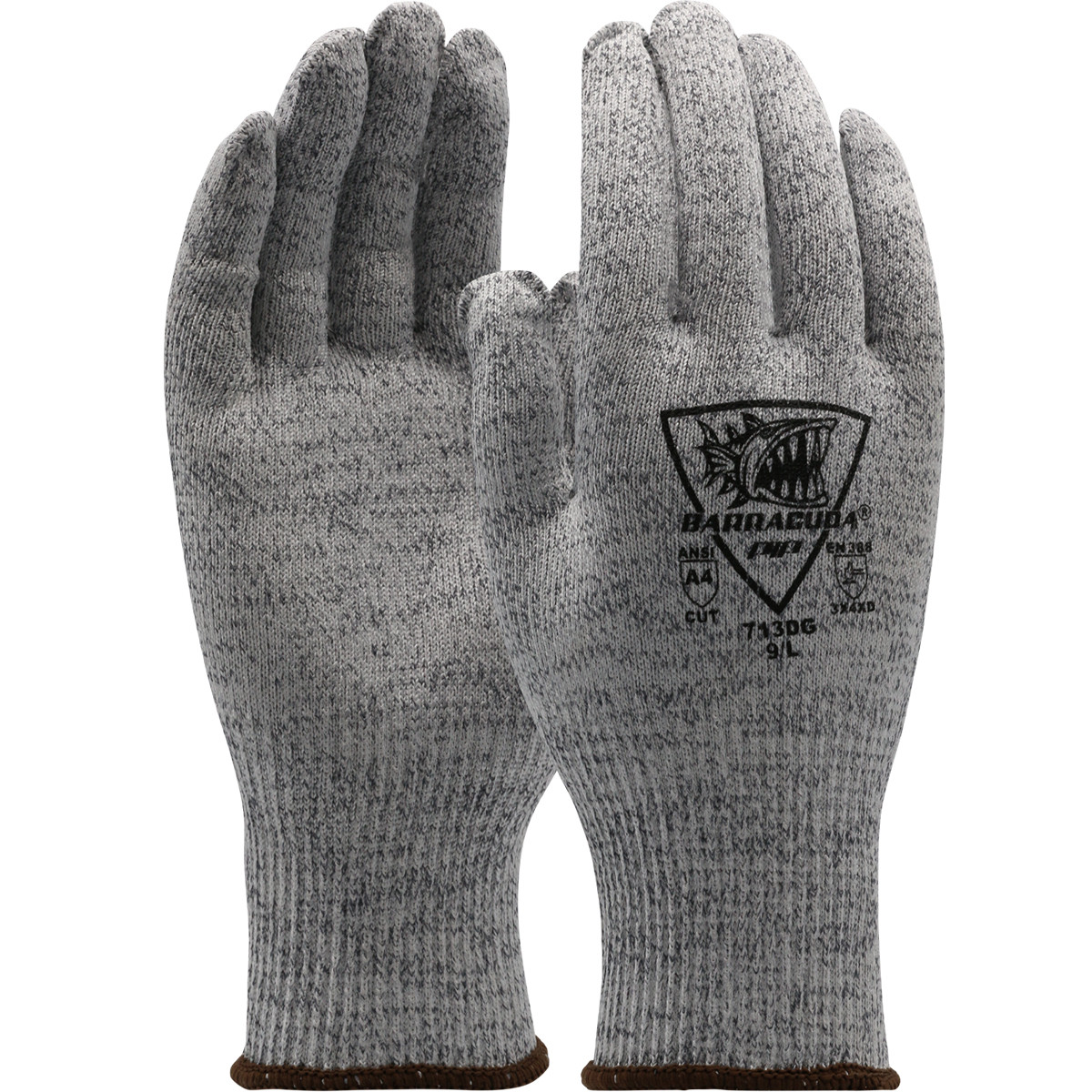 Barracuda® 713DG Medium Weight Cut Resistant Gloves, Size XL, Gray, ANSI A4