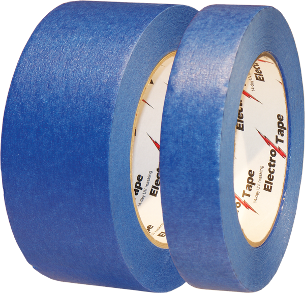 Electro-Tape 1 ½" (36 mm) x 60 yd 14-Day Blue Clean Removal Masking Tape 32/CS