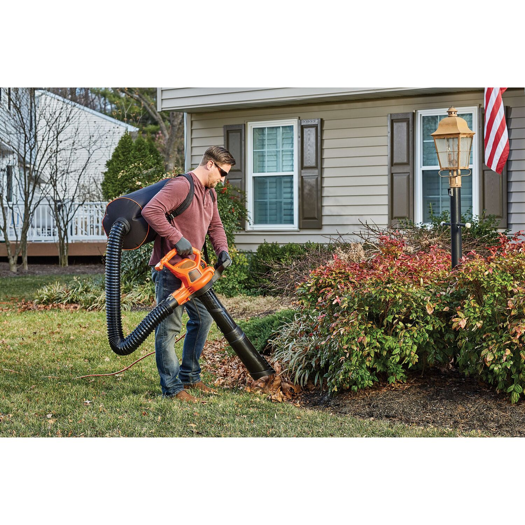 BLACK+DECKER 12AMP BACKPACK BLOWER/VAC/MULCHER