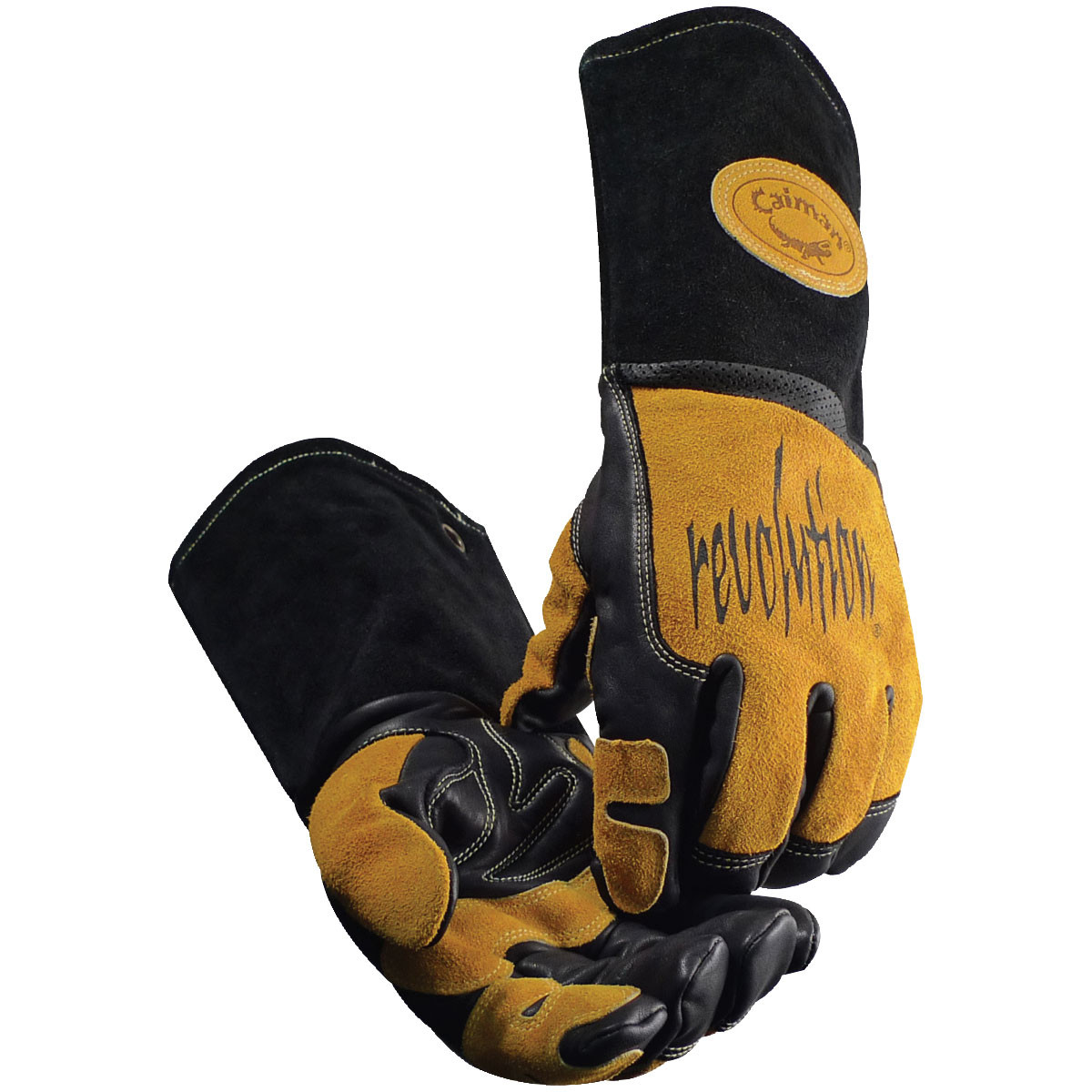 Caiman® 1832  Hand Protect-Welding, Size L, Gold