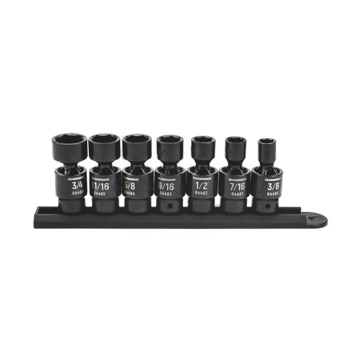 SET SKT P/LESS UNIV IMP 3/8DR 6PT 7PC SA