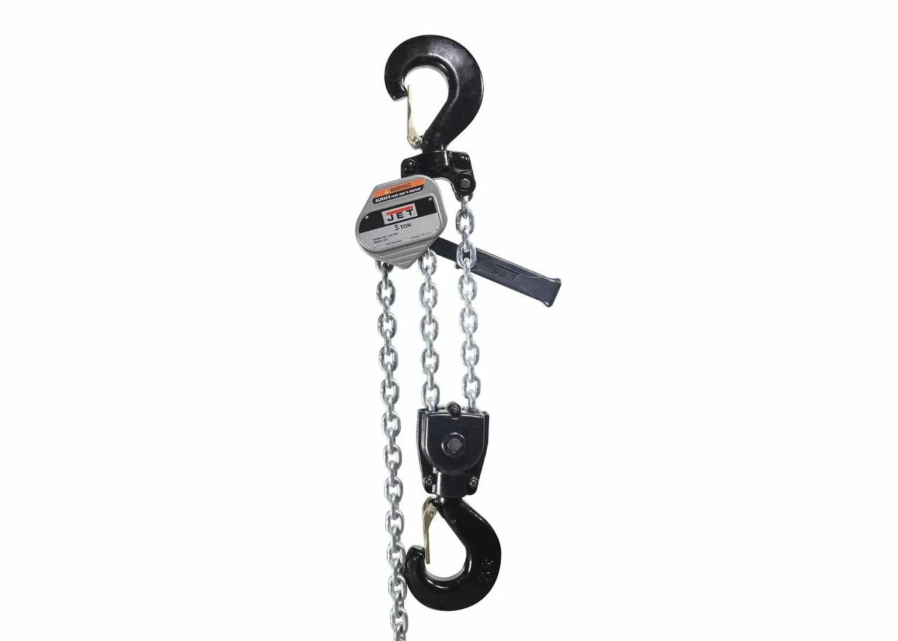 JLA-300-5SH, JLA Series 3 Ton Lever Hoist, 5' Lift & Shipyard Hooks
