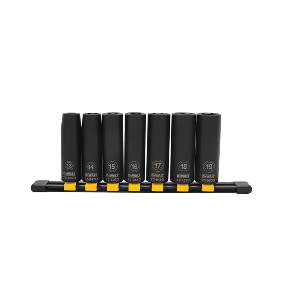 DEWALT Impact Sockets Metric Deep 7 Piece