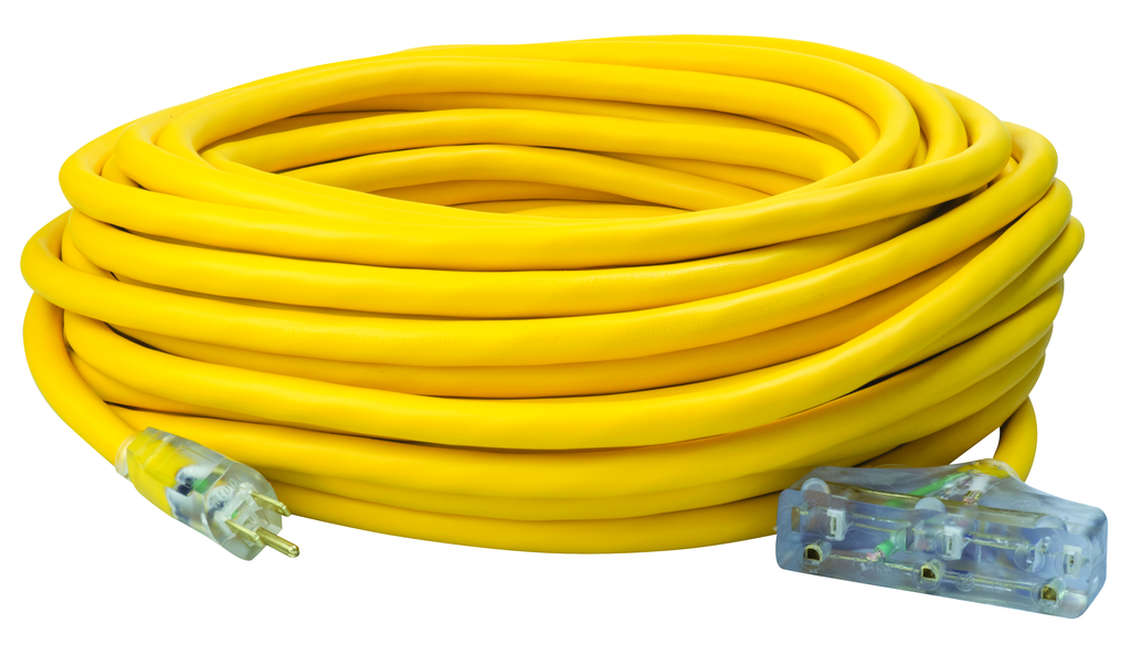 Southwire 100ft 10/3 SJEOOW Polar/Solar®  Three-Way Power Block (Yellow) 3/BX