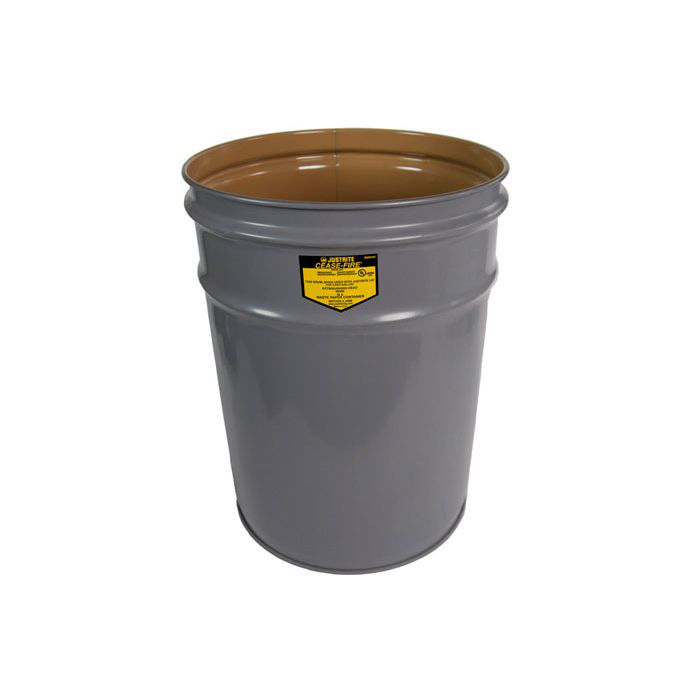 4.5 Gallon, Cease-Fire® Waste Receptacle, Safety Drum Can Only, Gray - 26040