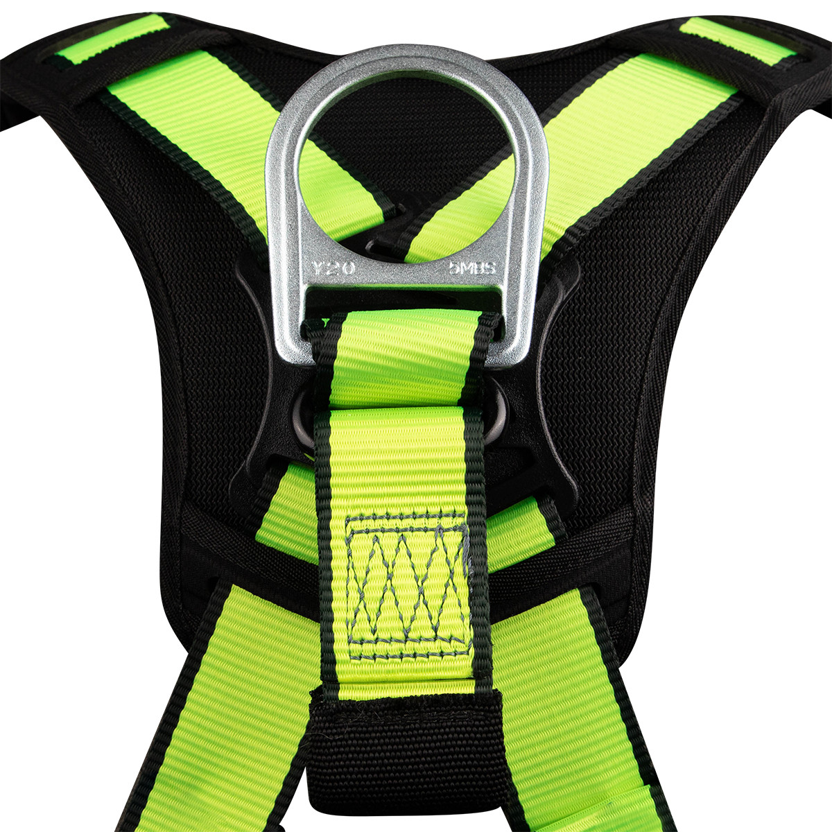 SafeWaze PRO Construction Harness: 3D, Dorsal Link, MB Chest, TB Legs, Fixed Waist Pad  (M)