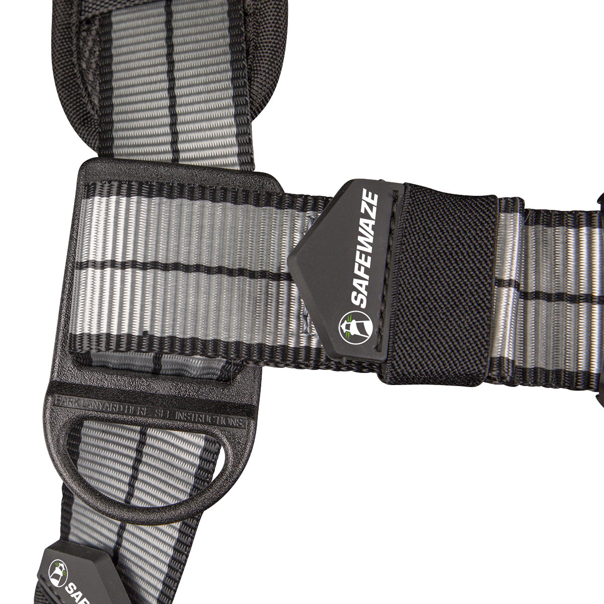 SAFEWAZE PRO+ Slate Construction Harness: Alu 1D, Alu QC Chest, TB Legs (L)