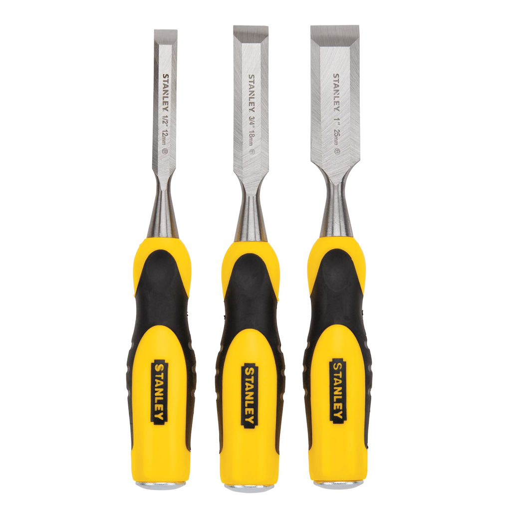 STANLEY® CHISEL SHORT BLADE BI-MATERIAL SET - 3 PC.