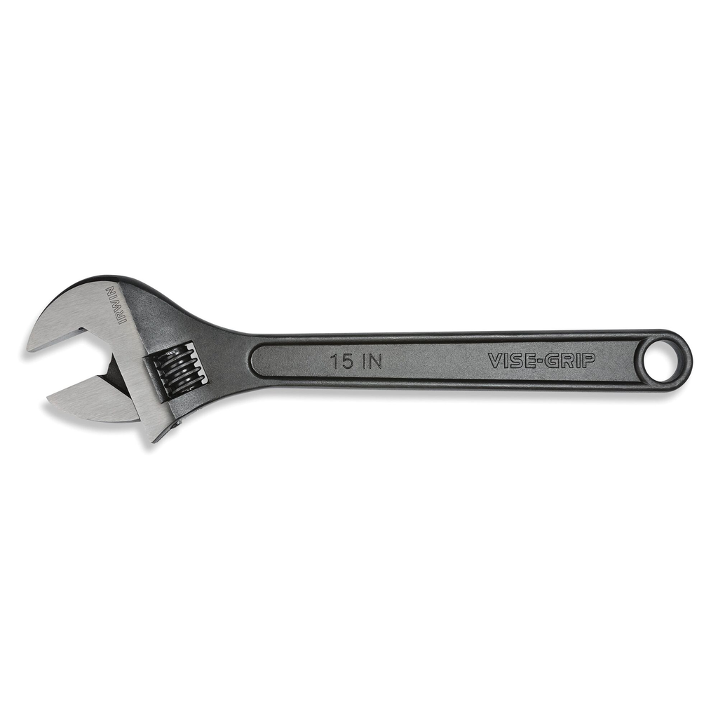 IRWIN 15" ADJ WRENCH - STEEL HANDLE