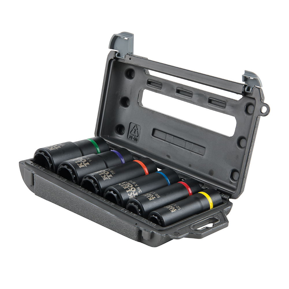 Klein 2-In-1 Impact Socket Set, 6-Piece
