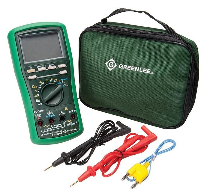 GREENLEE 500,000-Count Digital Multimeter, 1000V, 10A