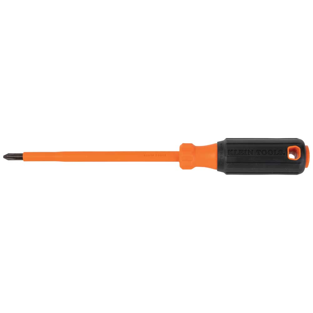 Insulated Screwdriver, #2 Phillips Tip, 6-Inch Round Shank