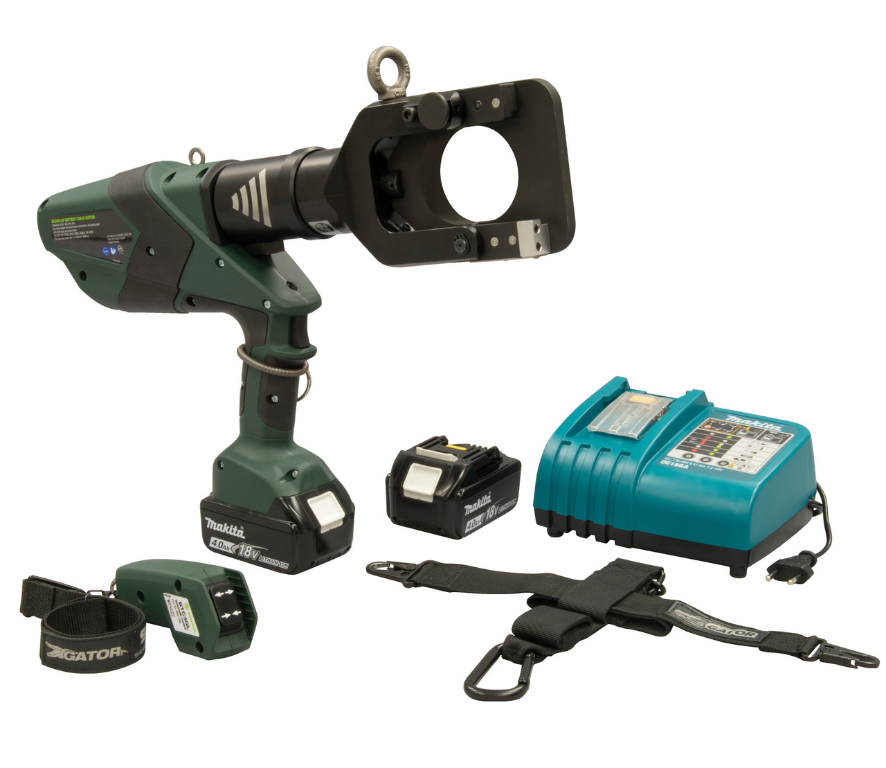 GREENLEE 65 mm Gator Guillotin Remote Cable Cutter, 230V Charger