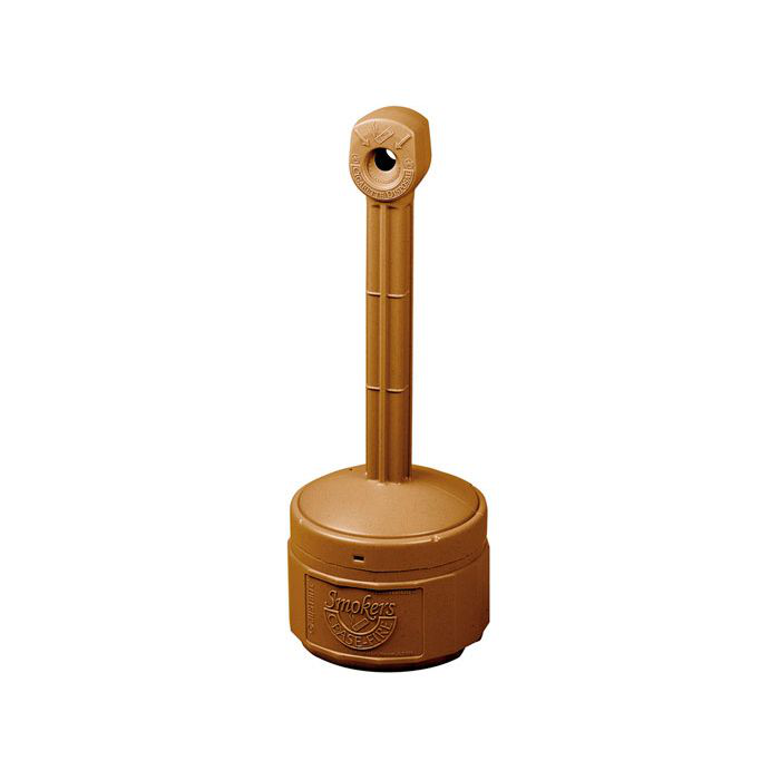 1 Gallon Plastic Outdoor Ashtray, Personal Smoker's Ceasefire®, Terra Cotta - 26806T