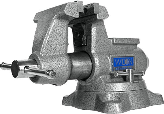 WILTON 845M, Mechanics Pro 4-1/2" Jaw Width, Round Channel Vise with Swivel Base