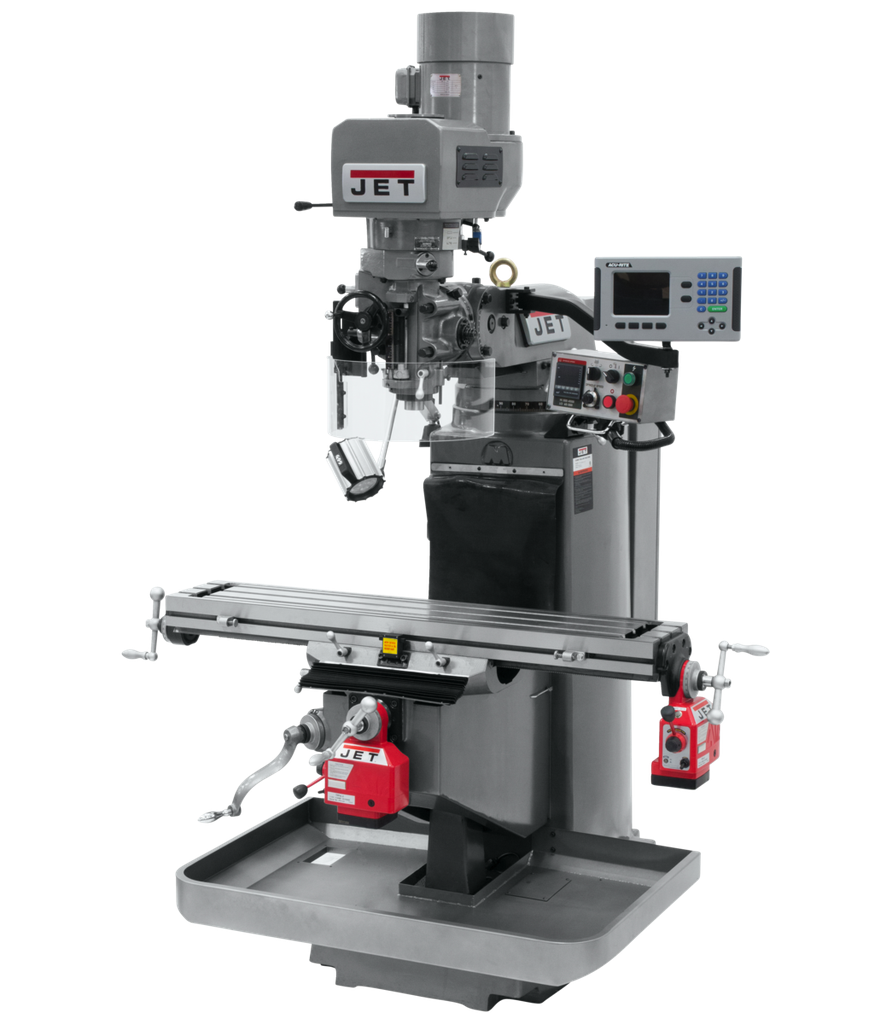 JTM-949EVS Mill With 3-Axis Acu-Rite 203 DRO (Knee) With X and Y-Axis Powerfeeds