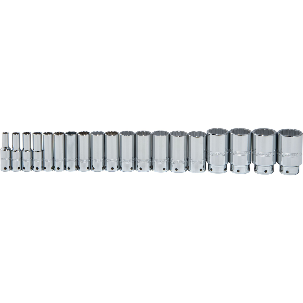 PROTO Set Skt 1/2Dr 19Pc 12Pt D-Teth
