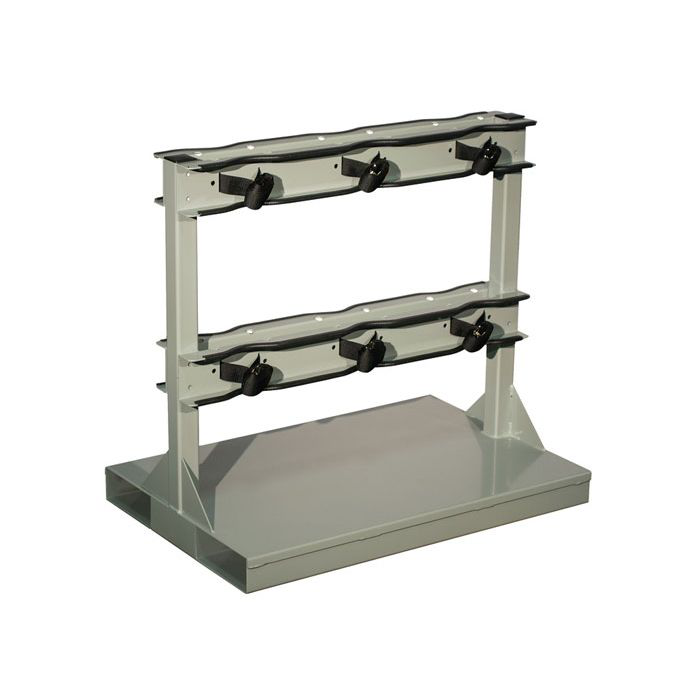 Individually Secured Gas Cylinder Pallet, 6 Cylinder Capacity, Steel - 35234