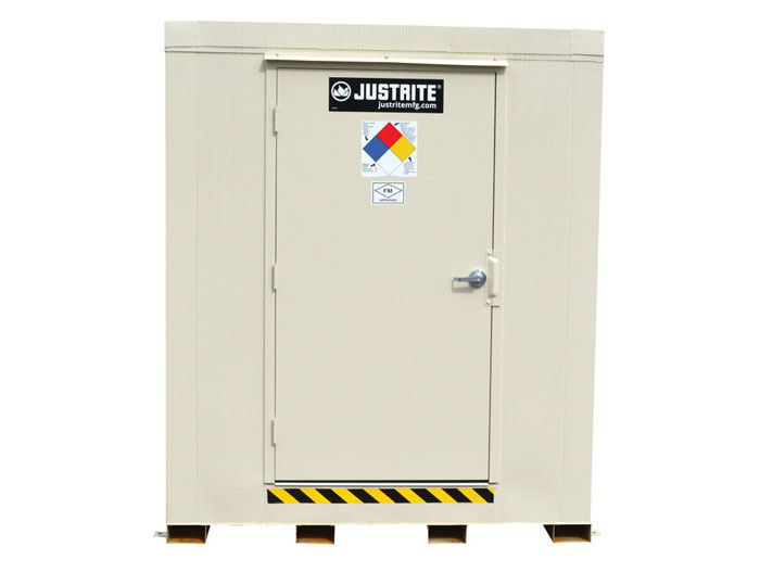 9-Drum, Explosion Relief Panels, 2-Hour Fire-Rated Outdoor Safety Locker - 912091