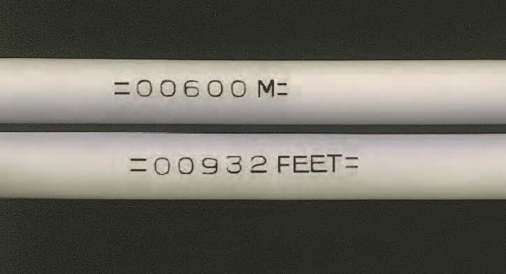 DUCT ROD 9/16 PYT  200'3/4 45" FT MARK