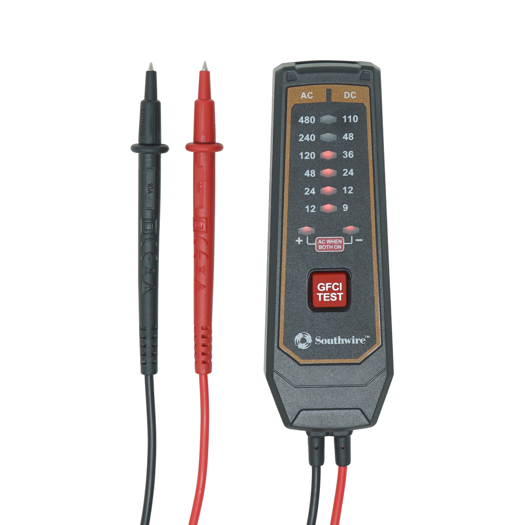 SOUTHWIRE 41151S,TESTER 480VAC/110VDC GFCI